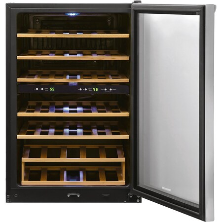 Frigidaire 45-Bottle Dual Zone Wine Cooler Refrigerator FRWW4543AS
